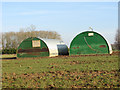 Pig arks by Newstead Farm