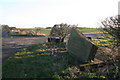 Name stone by farm entrance, Sixhills Walk Farm