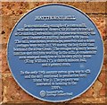 Plaque on the side of Maythorne Mill