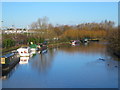 The River Lea (or Lee) north of Rye Bridge