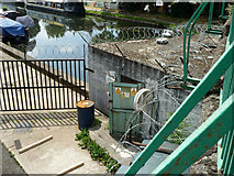 TQ0483 : Pillbox built into canal bridge by Robin Webster