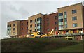 Royal Stoke University Hospital: air ambulance on helipad