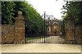 The gates to Poundon House