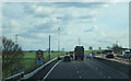 Roadworks on the M1 near Tingrith