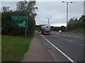 Approaching Wombwell Wood Roundabout