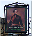 Sign for the Royal Albert, Blacker Hill