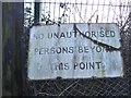 Old sign at the end of St Davids Drive, Edgware