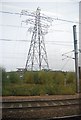 Pylon by the East Coast Main line