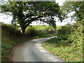 Bend in the road near Boswiddle