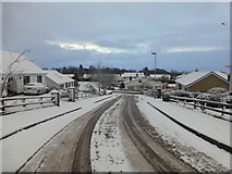 H4672 : Early morning snow, Knockgreenan Avenue, Omagh by Kenneth  Allen