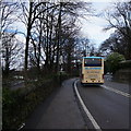 Glovers coach on the A6 at Milford