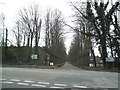 The entrance drive to Sunning House on the A30