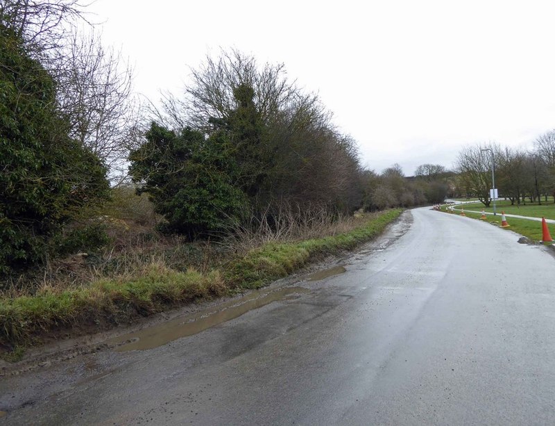 Road subject to flooding at Corby Glen © Steve Fareham Geograph