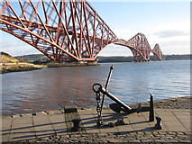NT1380 : Anchor on the Town Pier, North Queensferry by M J Richardson
