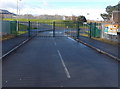 Ysgol Gyfun Rhydywaun entrance gates, Penywaun