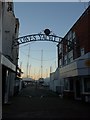 Looking from the High Street into Cowes Yacht Haven