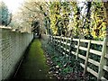 Footpath leading towards Wigmore from Houghton Avenue, Hempstead