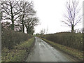 Hardwick Road near Willow Farm