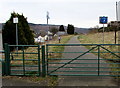 Gates at the entrance to a footpath and cycleway from Aberdare to Cwmaman