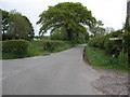 Ebnal Lane junction and an old direction indicator