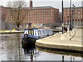 Narrowboat at New Islington Marina