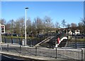 Footbridge across the Newry Canal