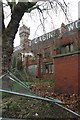 Garnetts Cabinet Works, Warrington with water tower