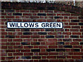 Willows Green sign