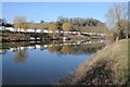 SO8346 : River Severn and Clevelode Caravan Park by Philip Halling
