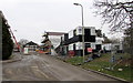 Construction site at the northern end of Rhodfa Frank in Ammanford