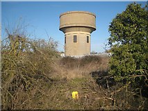 SP7651 : Roade: Water tower on Ashton Road by Nigel Cox