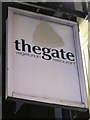 Sign for thegate, St. John Street, EC1