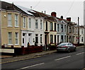 Houses at the NW end of College Street, Ammanford