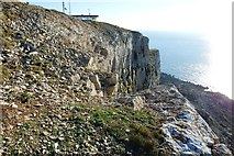 SY9575 : Portland Limestone Cliffs by Matthew Chadwick