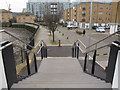 Deptford Creek Swing Bridge: west steps