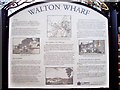 Walton Wharf, information plaque