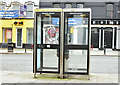 Telephone boxes, University Road, Belfast (February 2015)