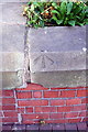 Benchmark on Sackville Gardens wall