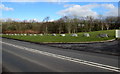 Boulders at the edge of the A48 in Pontlliw