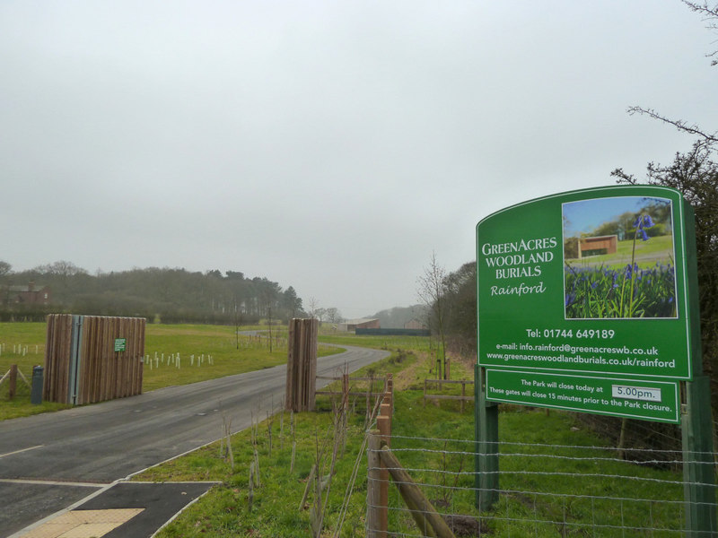 Entrance to Greenacres Woodland Burials © Gary Rogers Geograph