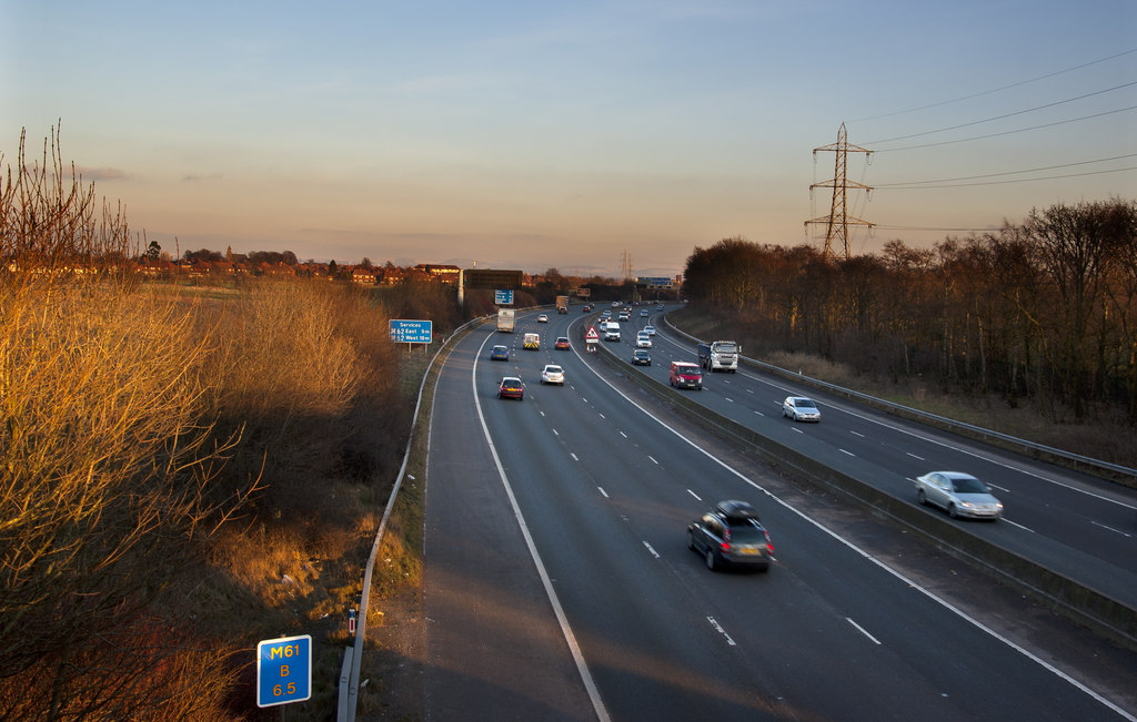 The M61 motorway © Ian Greig :: Geograph Britain and Ireland