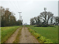 Farm track to Park Farm