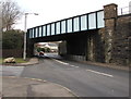 South side of a railway bridge in Pontlliw