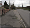 Long bus stop in Pontlliw