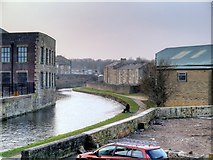 SD8332 : Leeds and Liverpool Canal, View from Sandygate Footbridge by David Dixon