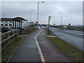 Cycle path beside the A1174