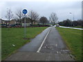 Cycle path beside Bude Road