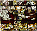 SE6051 : Detail, Stained glass window, All Saints' church, Pavement, York by J.Hannan-Briggs