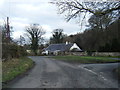 Lane junction near Leeswood Hall