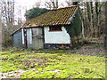 Old building on the edge of Church Plantation